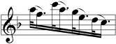 Beispiel für den lombardischen Rhythmus